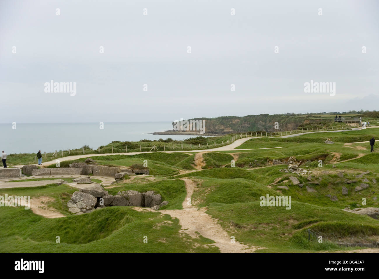 Pointe du Hoc a German artillery battery assaulted by American Rangers