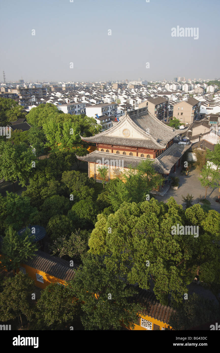 View of Suzhou from Beisi Ta Pagoda, Suzhou, Jiangsu, China, Asia Stock Photo