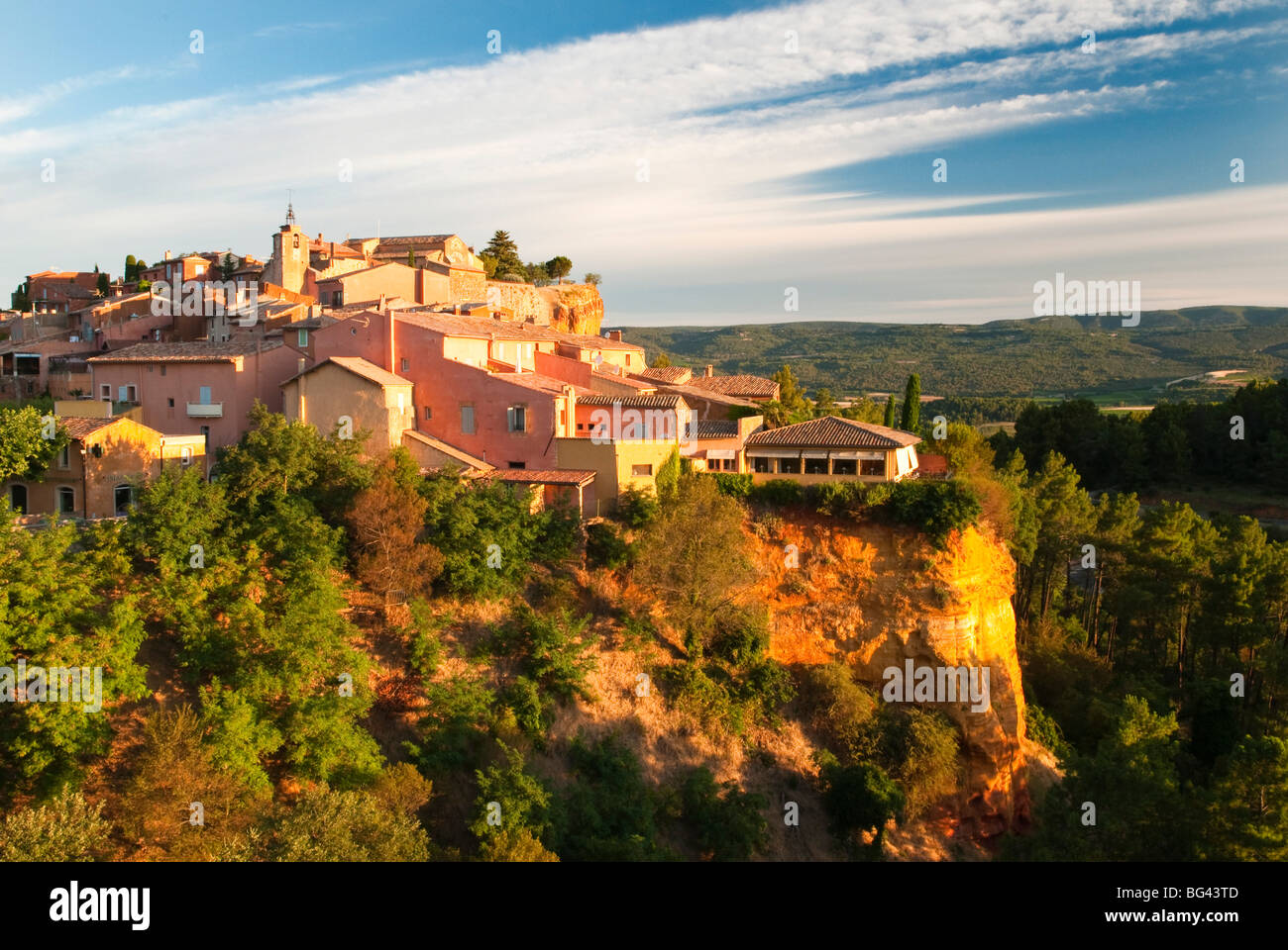 Village Roussillon, Provence, France Stock Photo