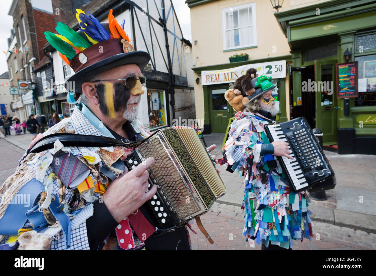 England, Kent, Rochester, Musicians at the Annual Sweeps Festival Stock Photo