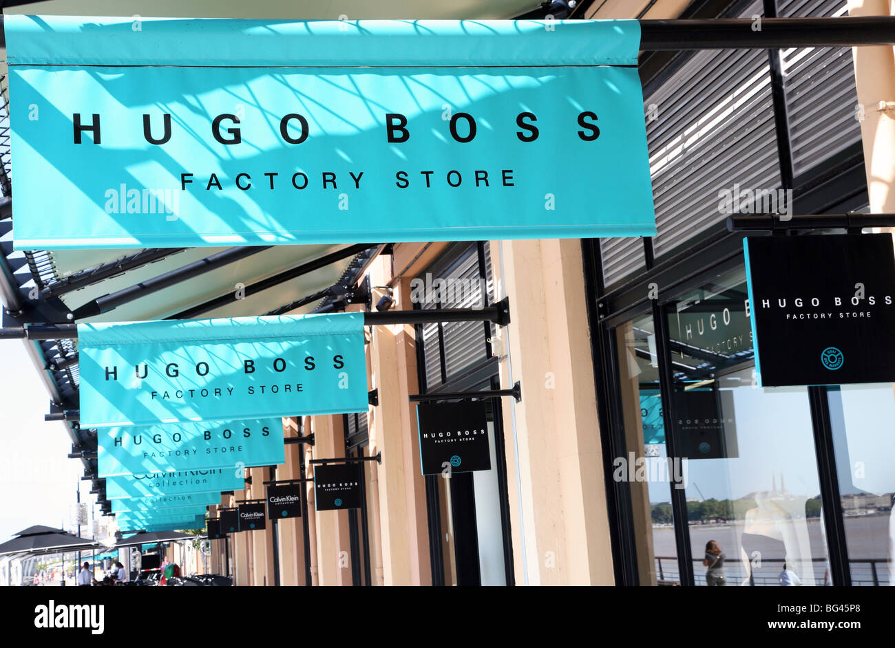Hugo Boss factory store in Les Hangars, Bordeaux, France Stock Photo - Alamy