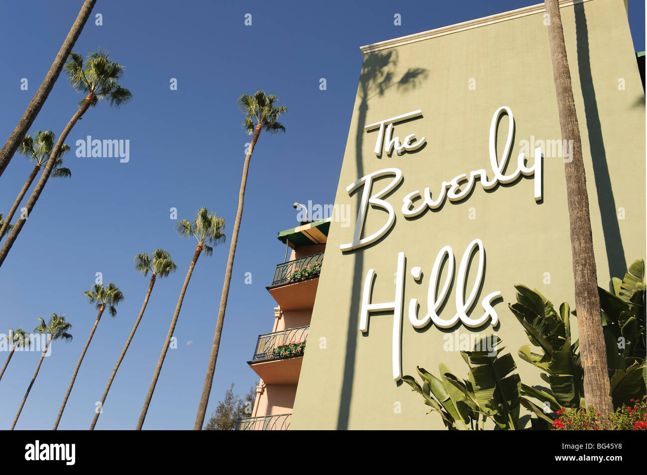 USA, California, Los Angeles, Beverly Hills, The Beverly Hills Hotel Stock Photo