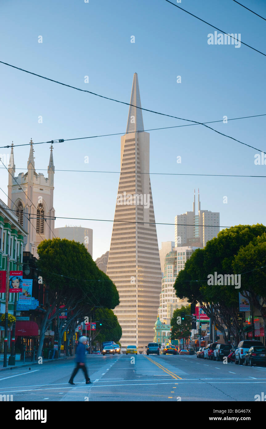USA, California, San Francisco, TransAmerica Building Stock Photo