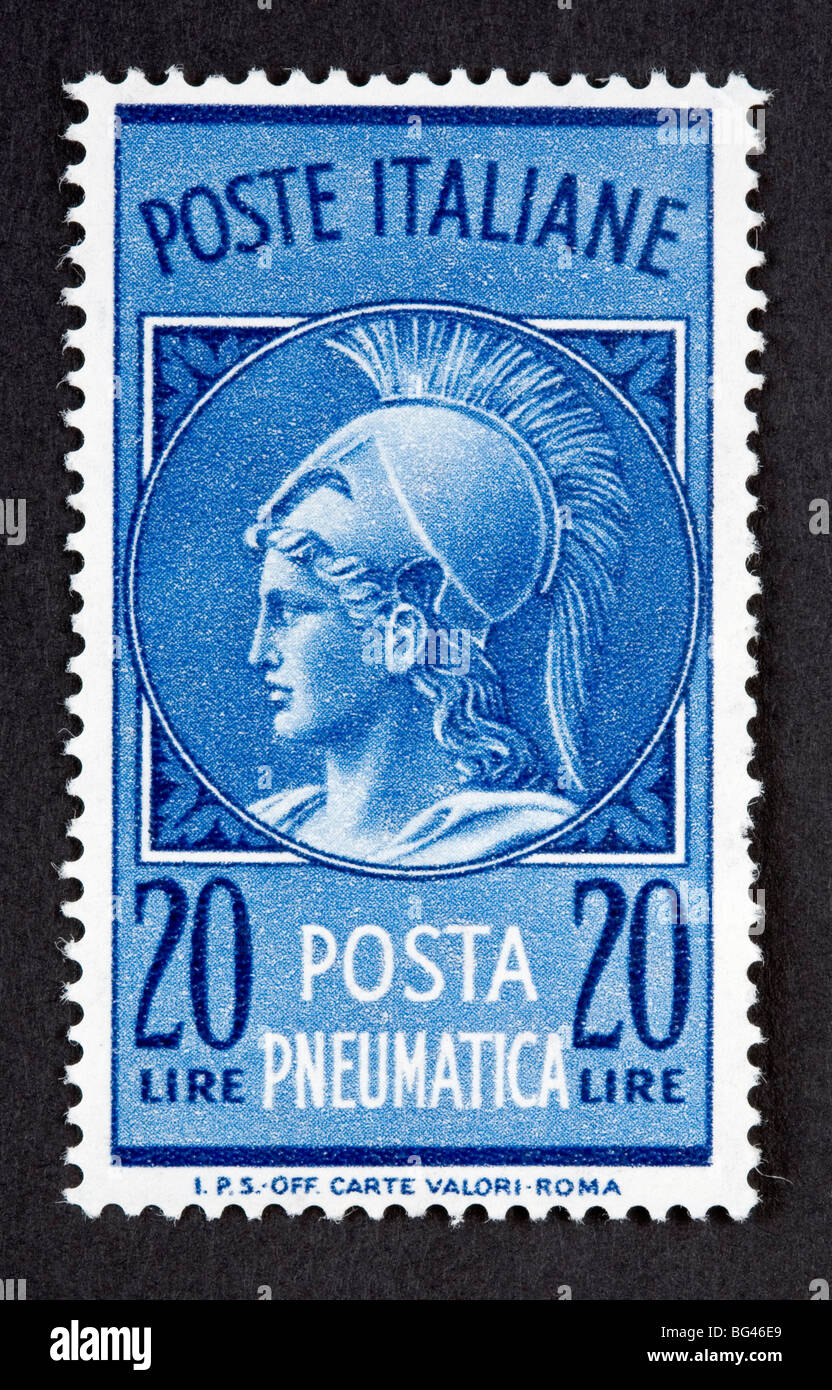 Italian postage stamp Stock Photo Alamy