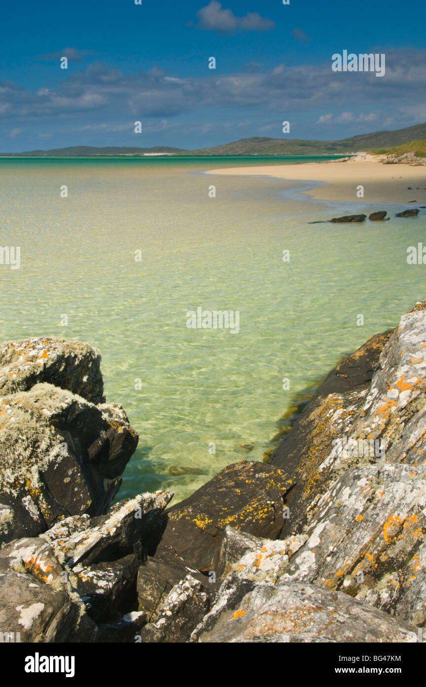 Beach on the Isle of Harris, Outer Hebrides, Scotland, United Kingdom, Europe Stock Photo