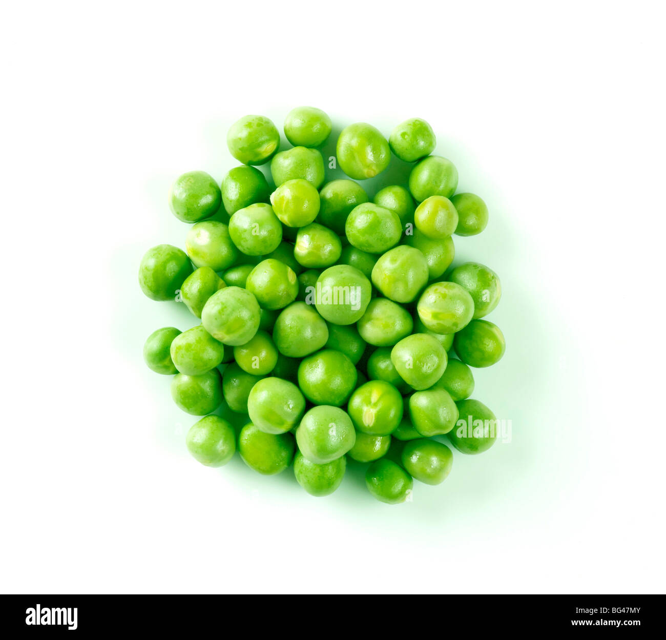 Group of fresh green peas Stock Photo