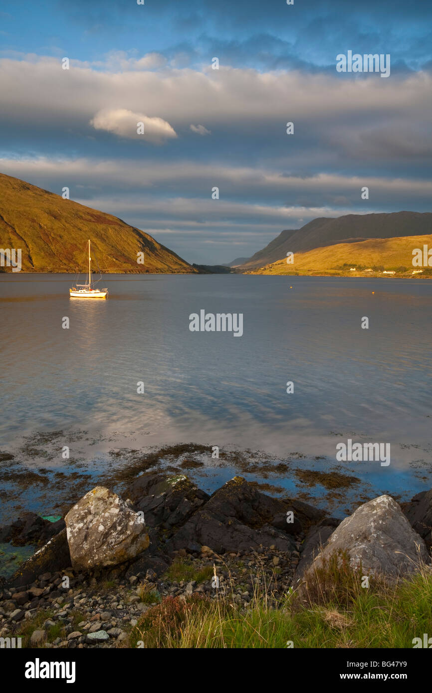 Near Leenane, Killary Harbour, Connemara, County Galway, Ireland Stock ...