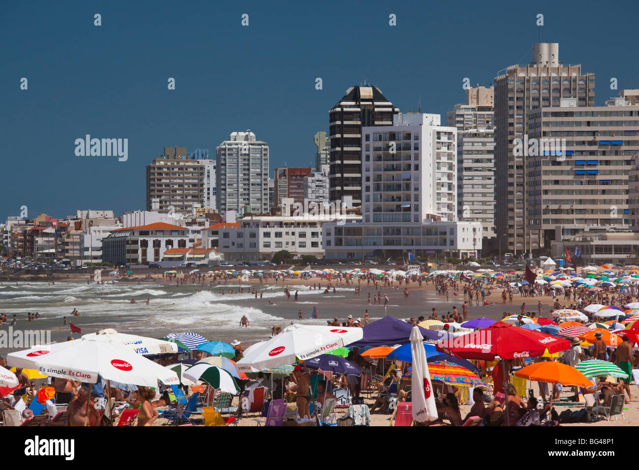 Uruguay, Punta del Este, Playa Brava beach Stock Photo
