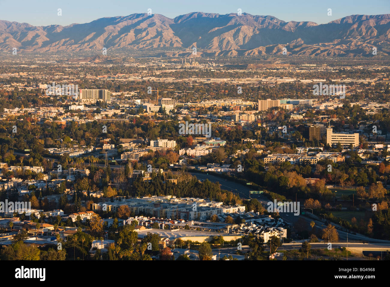 USA, California, Los Angeles, San Fernando Valley, Studio City, morning Stock Photo