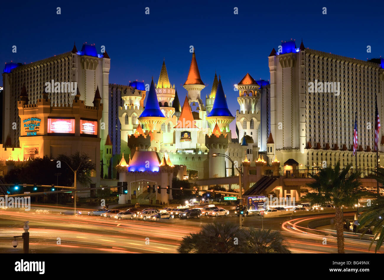 USA, Nevada, Las Vegas, Excalibur Hotel and Casino Stock Photo