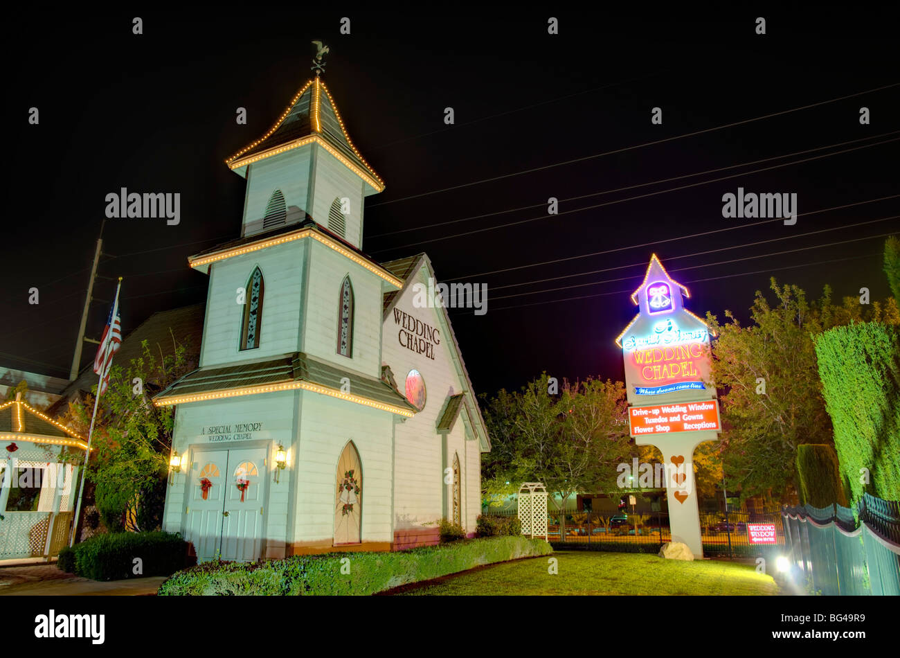 USA, Nevada, Las Vegas, A Special Memory Wedding Chapel Stock Photo - Alamy
