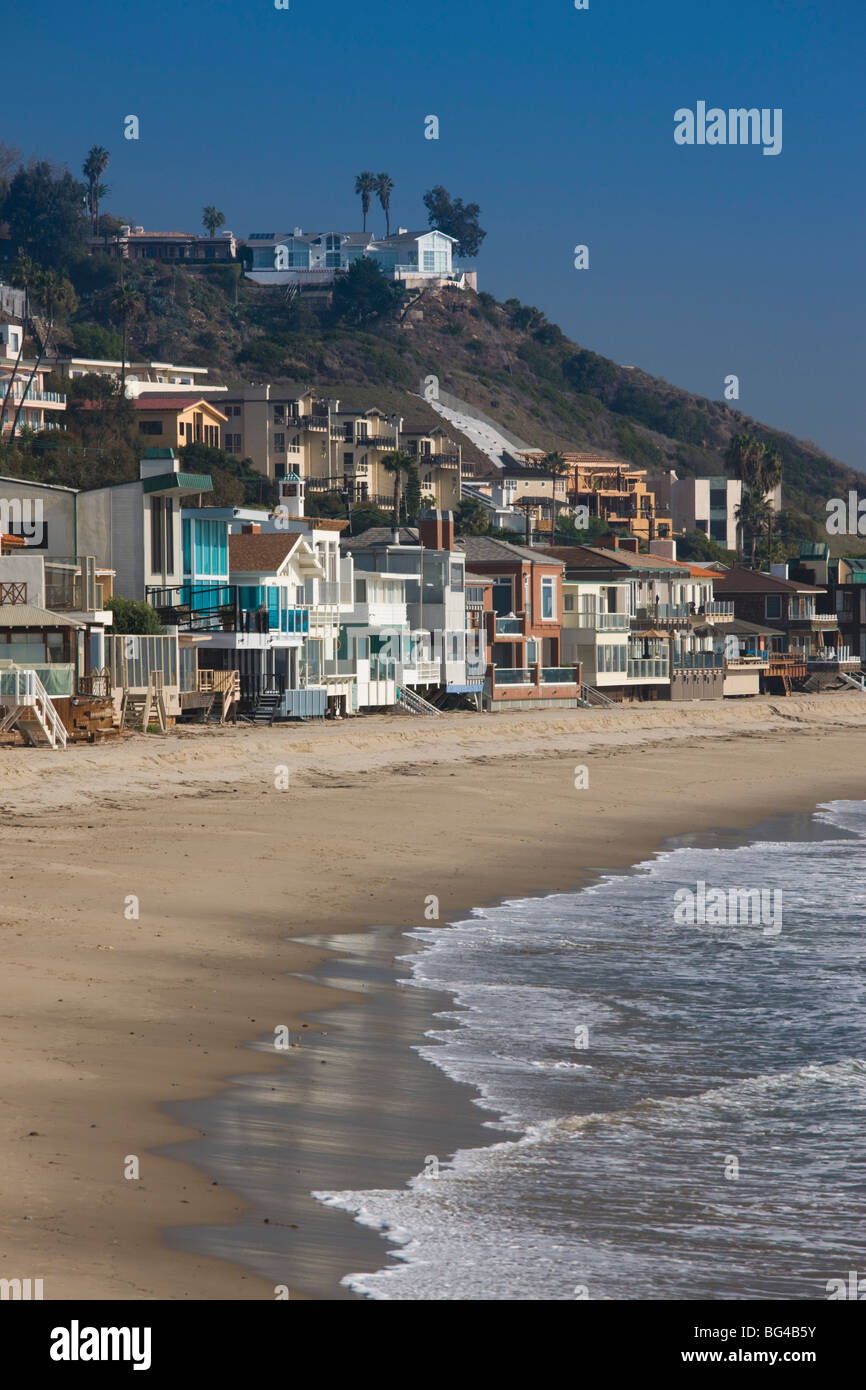 USA, California, Los Angeles, Malibu, Malibu coastal houses Stock Photo