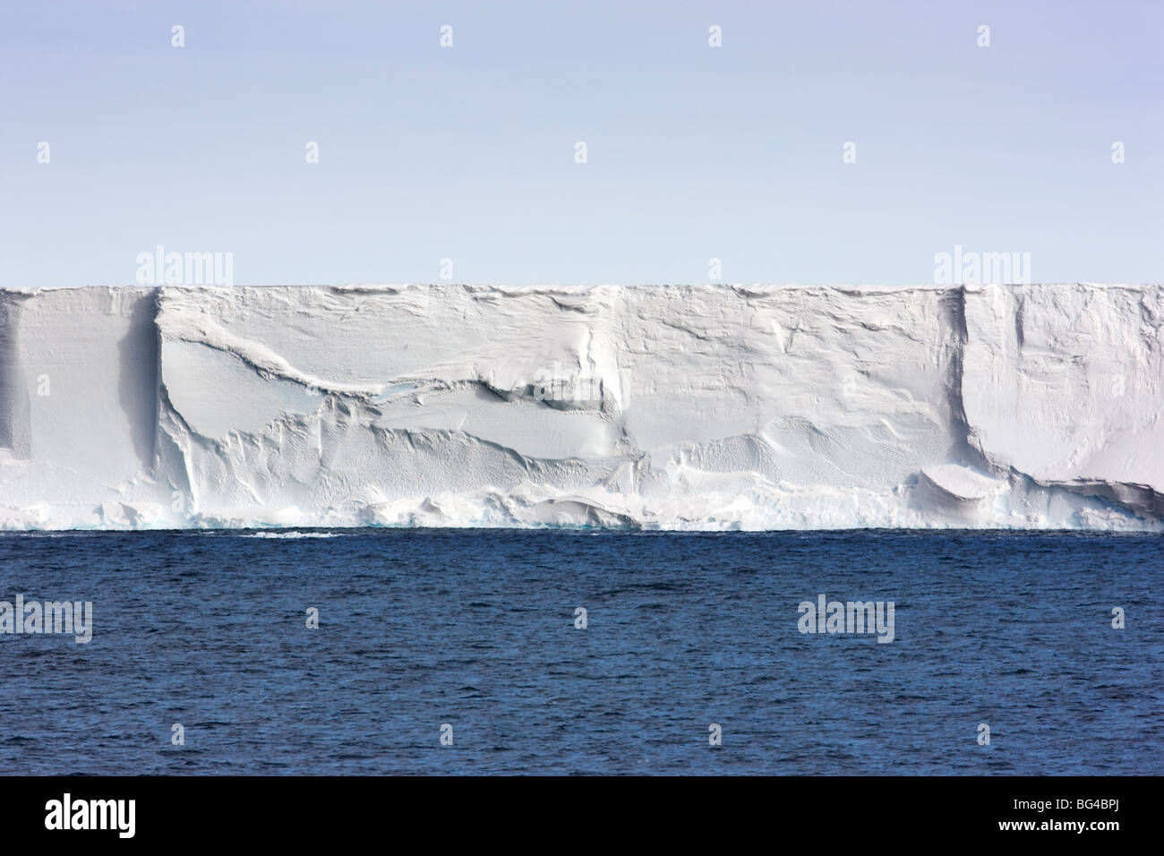 The Ross Ice Shelf, Antarctica. Stock Photo
