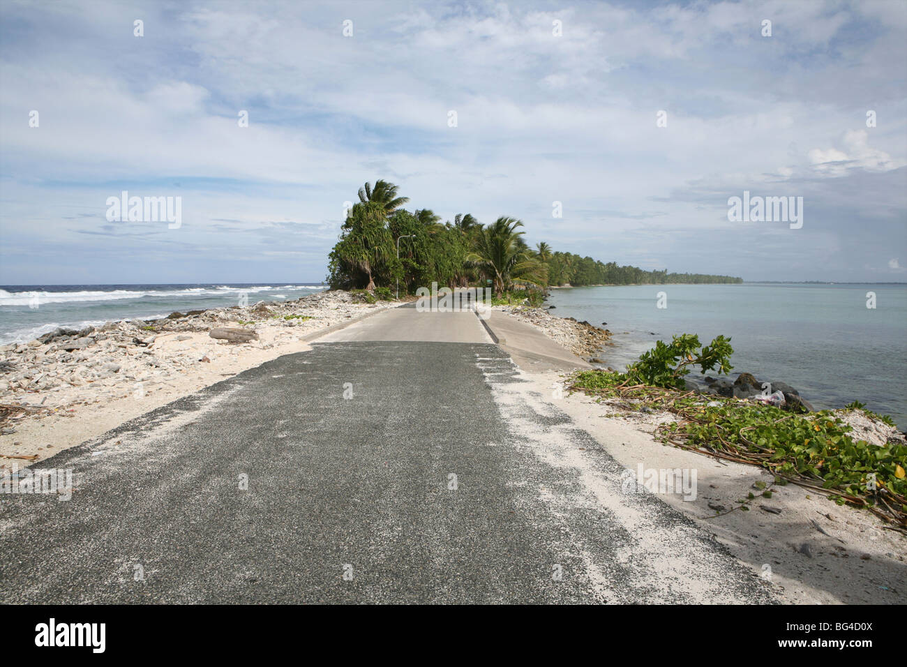 Tuvalu island in the pacific ocean threatens to disappear in the next