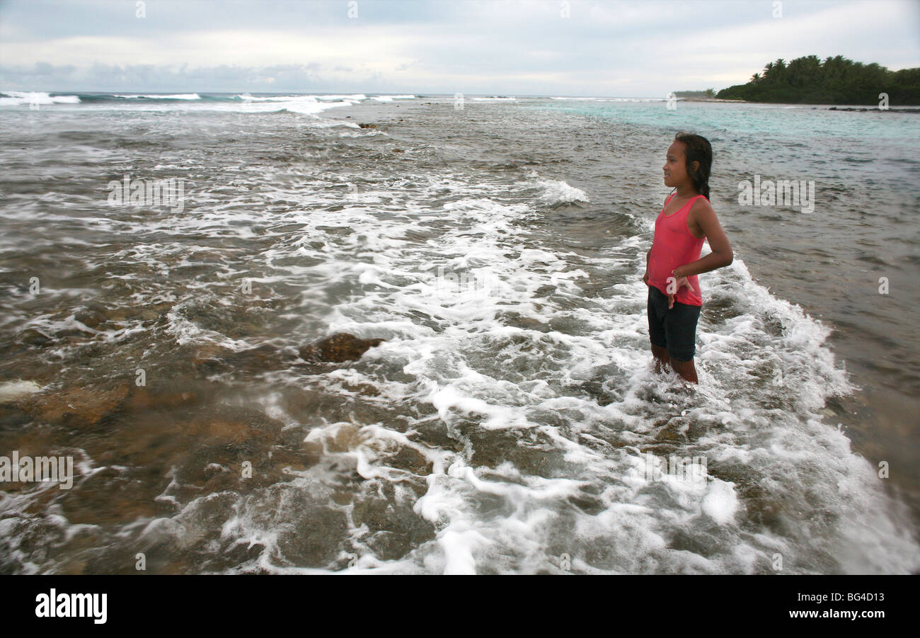 Tuvalu island in the pacific ocean threatens to disappear in the next