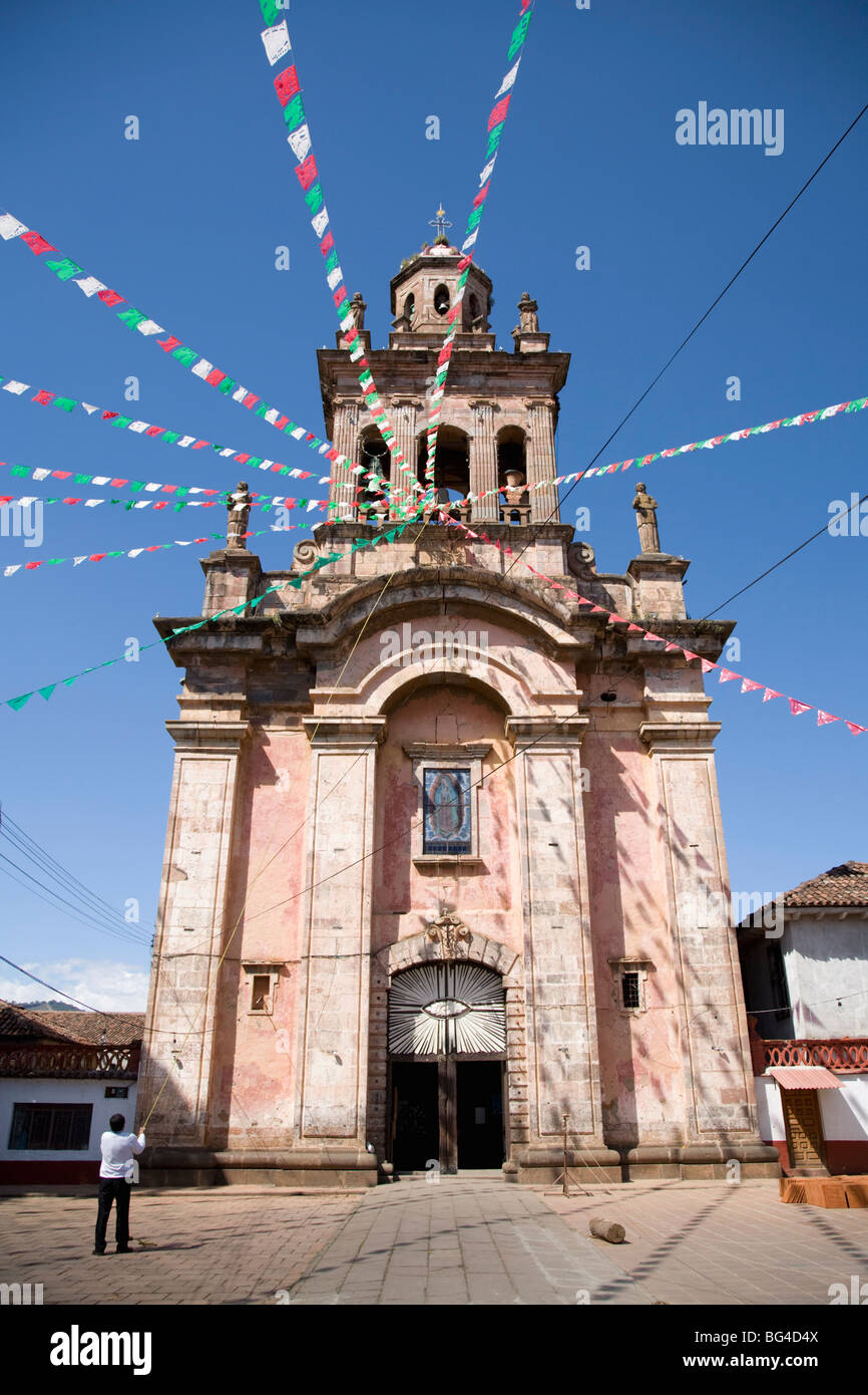 Templo del Santuario church, Patzcuaro, Michoacan State, Mexico, North America Stock Photo