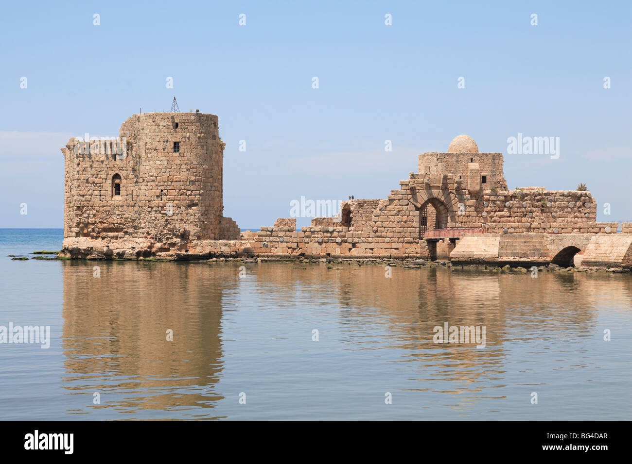 Sidon Sea Castle Lebanon Stock Photos & Sidon Sea Castle Lebanon Stock