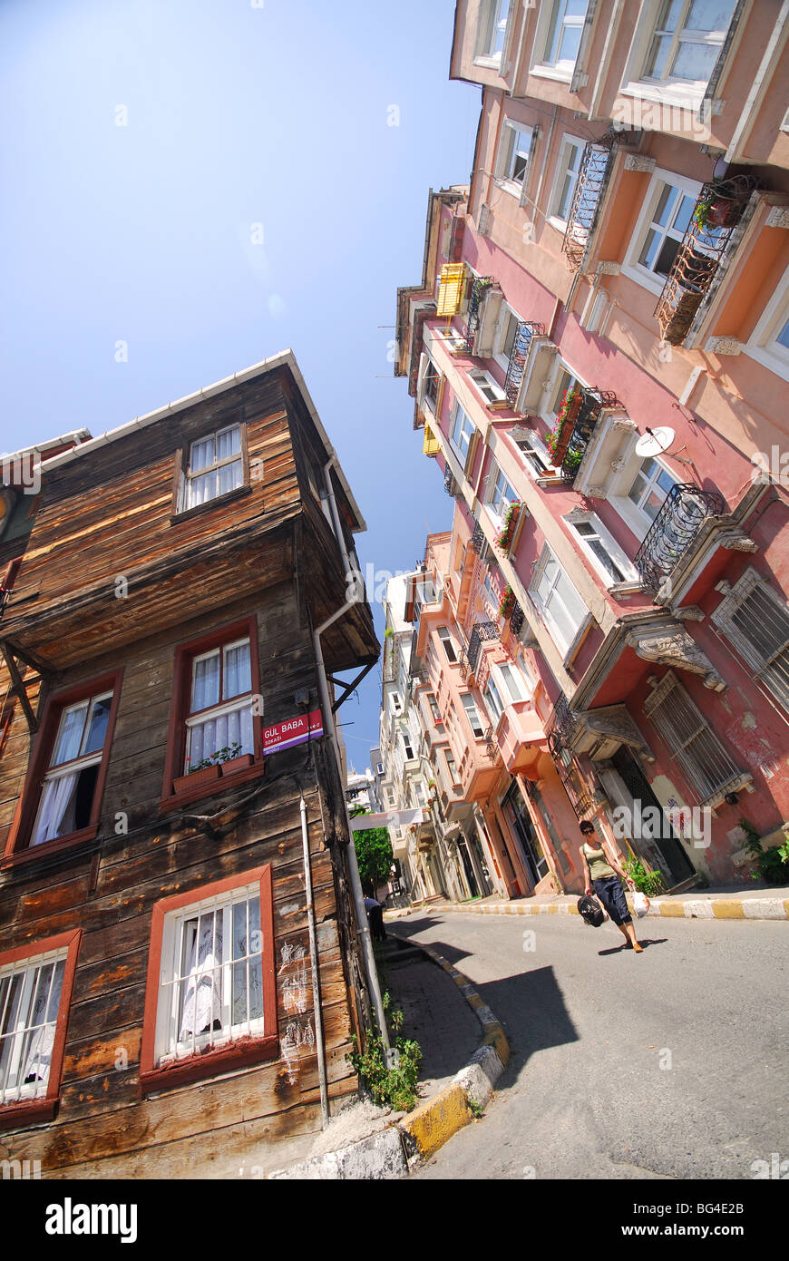 Istanbul turkey steep street bogazkesen hi-res stock photography and ...