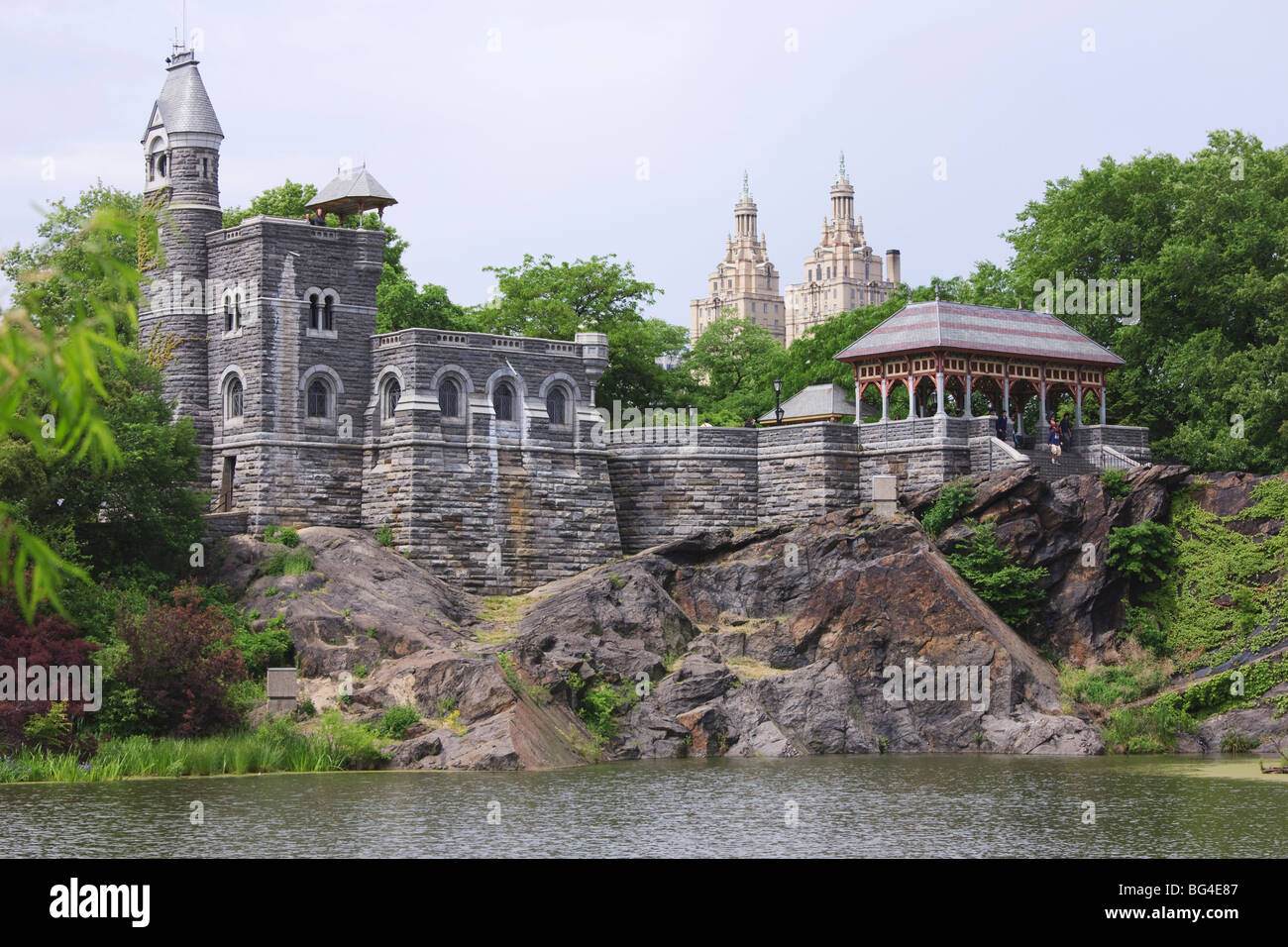 Belvedere Castle and Turtle Pond, Central Park, Manhattan, New York City, New York, United Belvedere Castle and Turtle Pond, Central Park, Manhattan, New York City, New York, United