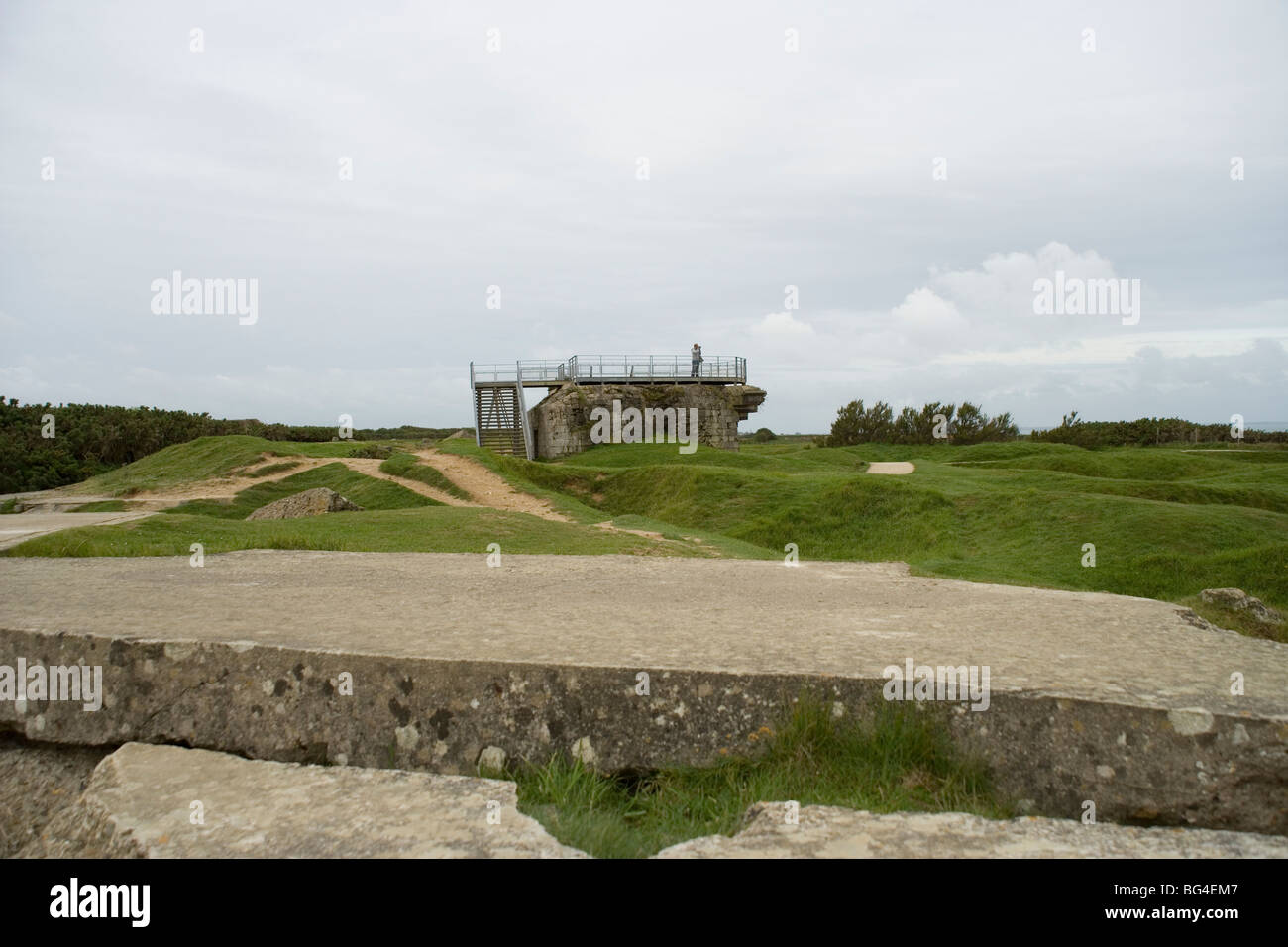 Pointe du Hoc a German artillery battery assaulted by American Rangers