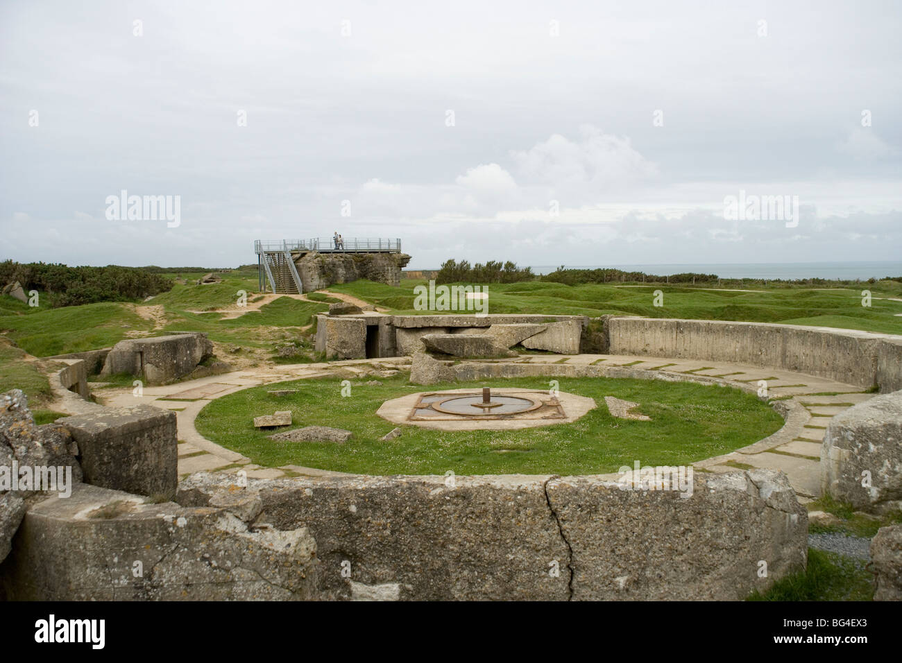 Pointe du Hoc a German artillery battery assaulted by American Rangers