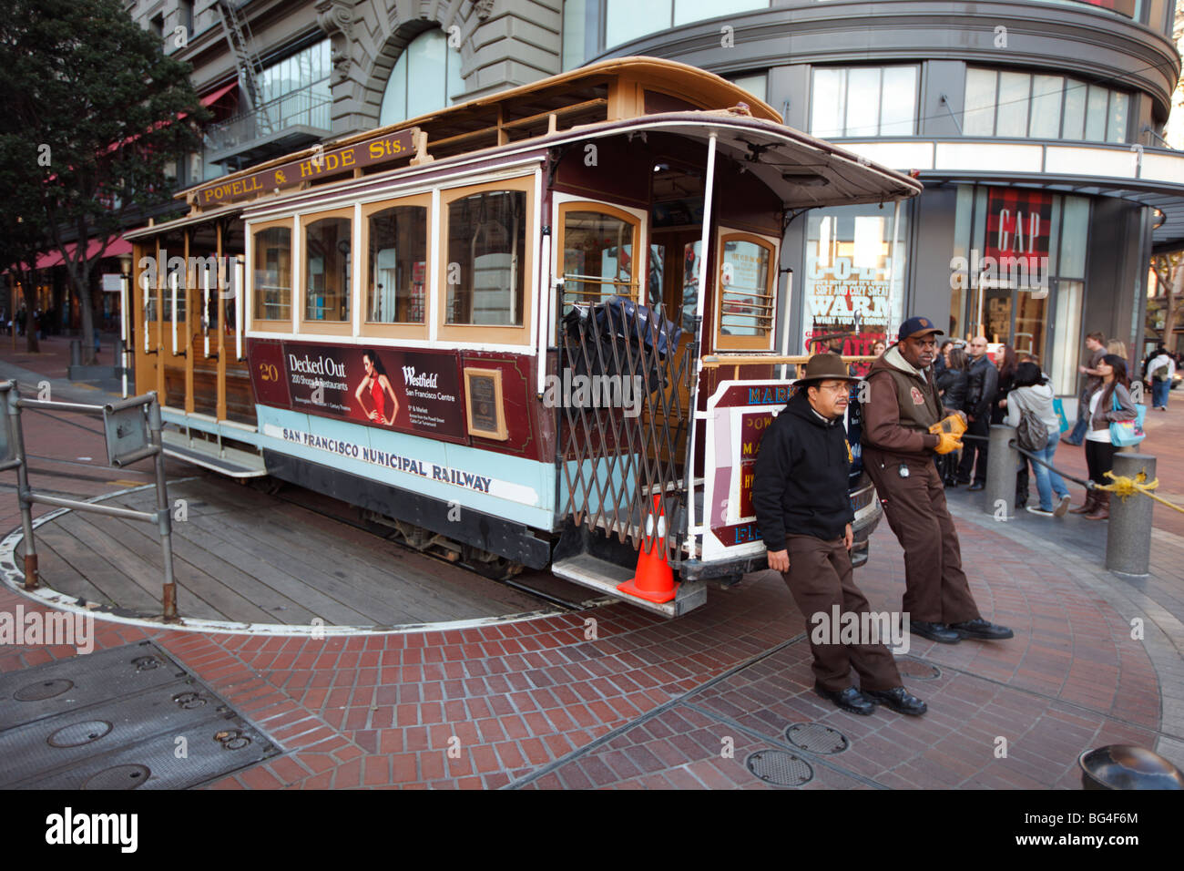 Cable Car in San Francisco, California, USA. Stock Photo