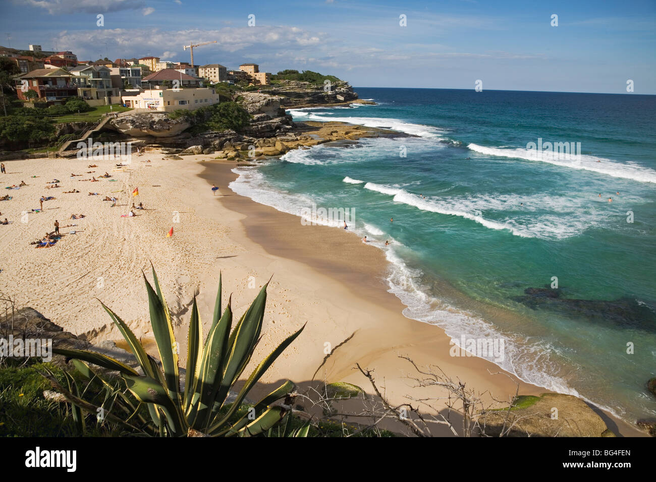 Beach at Tamarama, between Bondi and Bronte in the Eastern Suburbs, Tamarama, Sydney, New South Wales, Australia Stock Photo