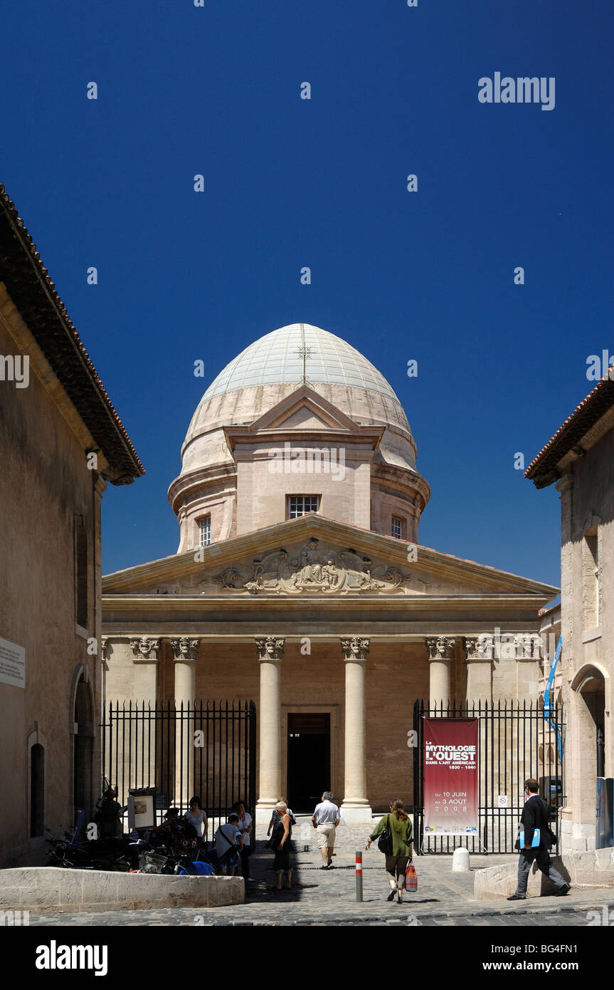 Entrance to the Vieille Charité Museum (1671-1749), former Hospice by Pierre & Jean Puget, in the Historic District of Panier, Marseille, France Stock Photo