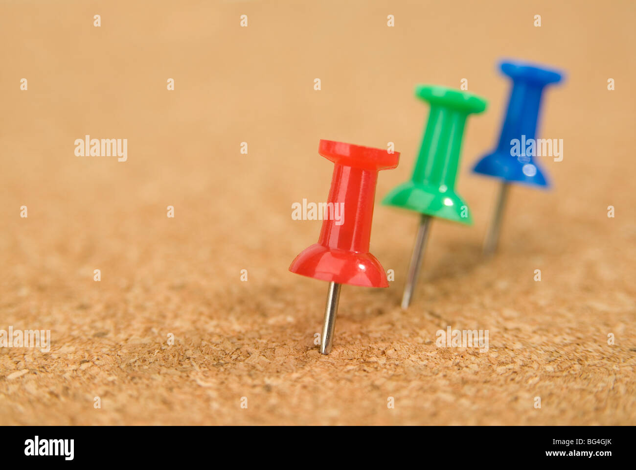 Wall push pins in different colors Stock Photo - Alamy