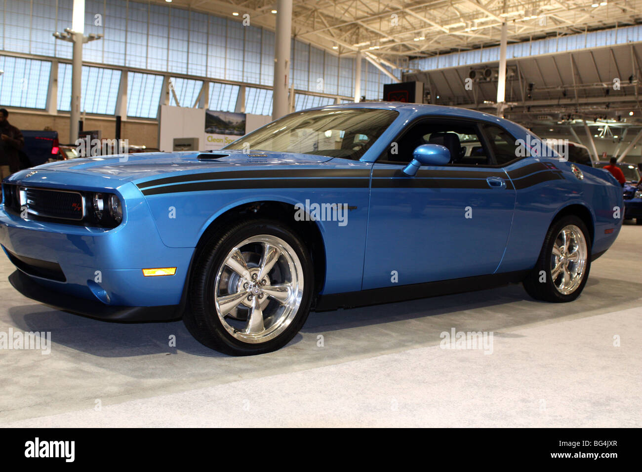 Dodge Challenger at the 2009 2010 New England Auto Show Stock Photo