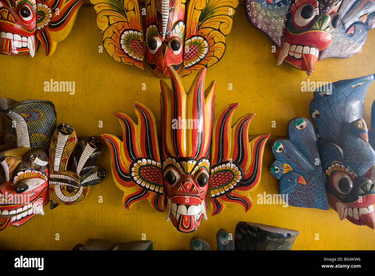 Traditional Masks of Sri Lanka Stock Photo Alamy