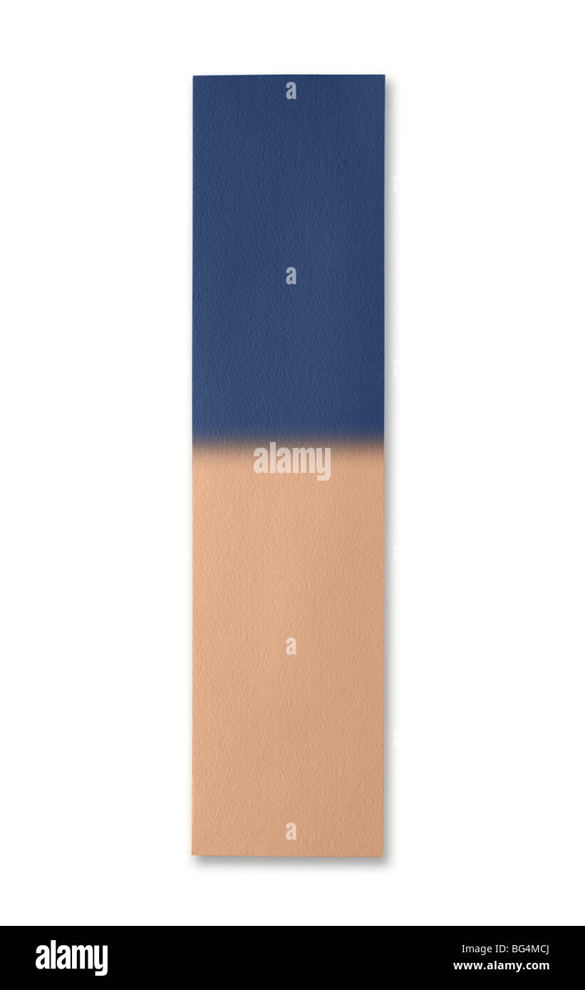 Blue and Pink Litmus Paper Stock Photo
