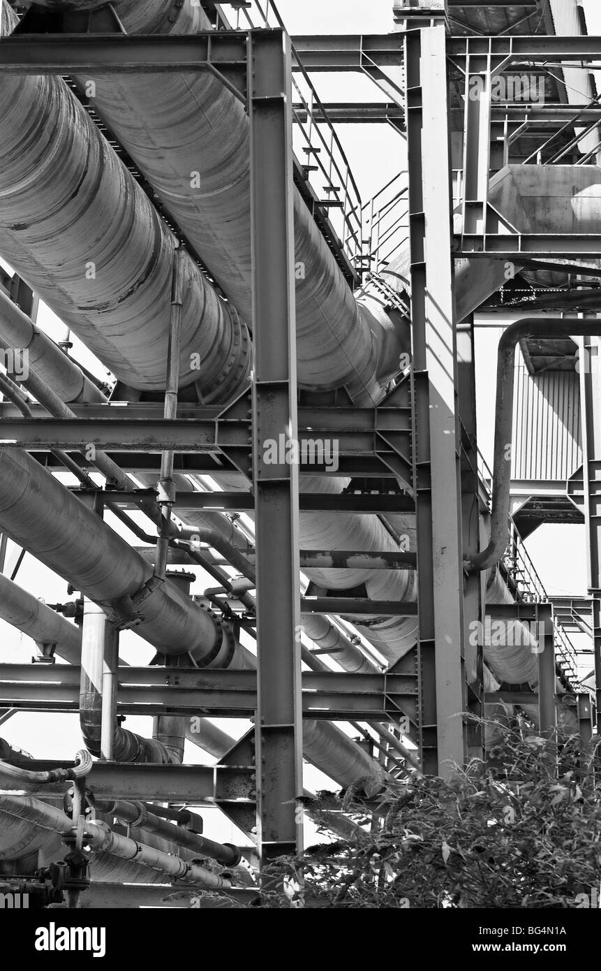 Pipeline and tubs Stock Photo Alamy