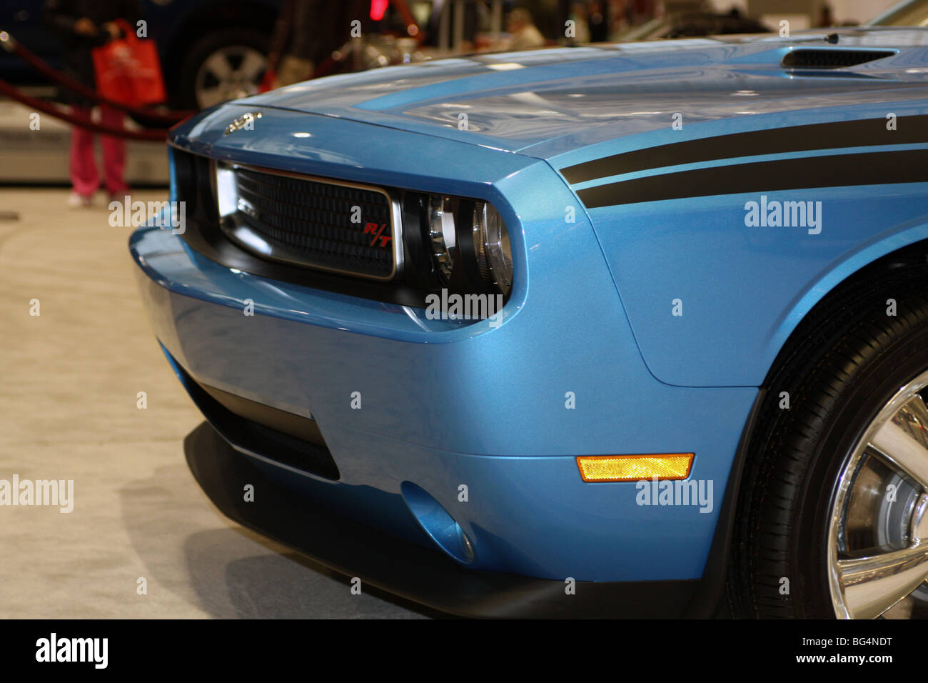 Dodge Challenger at the 2009 2010 New England Auto Show Stock Photo