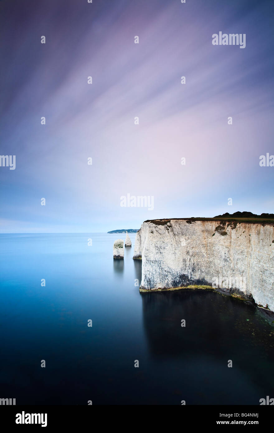 Handfast Point, Swanage, Dorset, UK at dawn Stock Photo