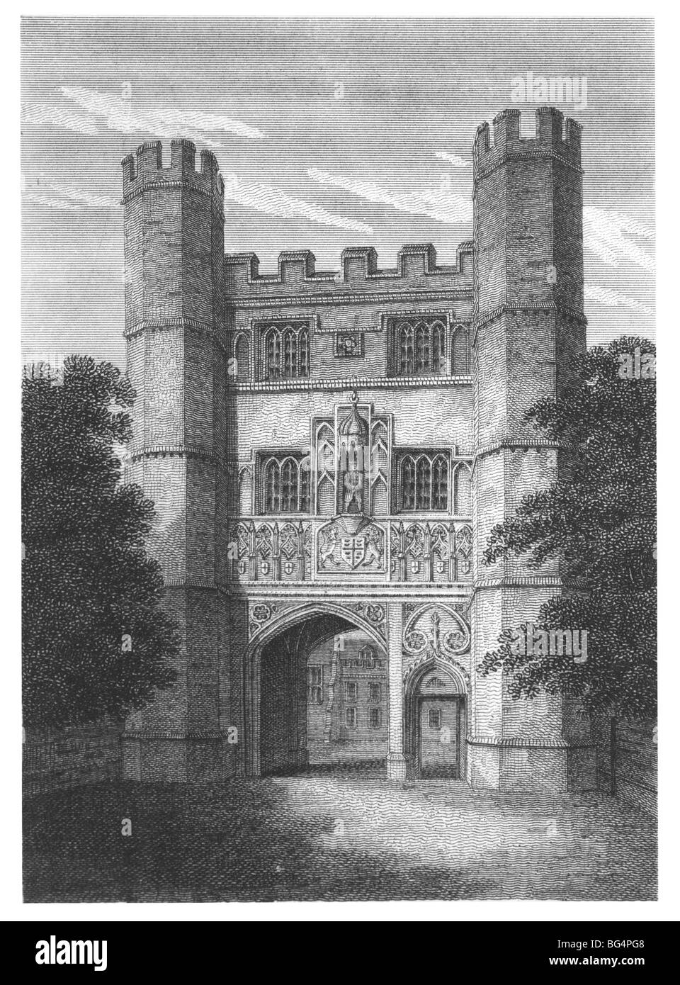 Trinity College, Cambridge – Entrance Gatehouse Stock Photo