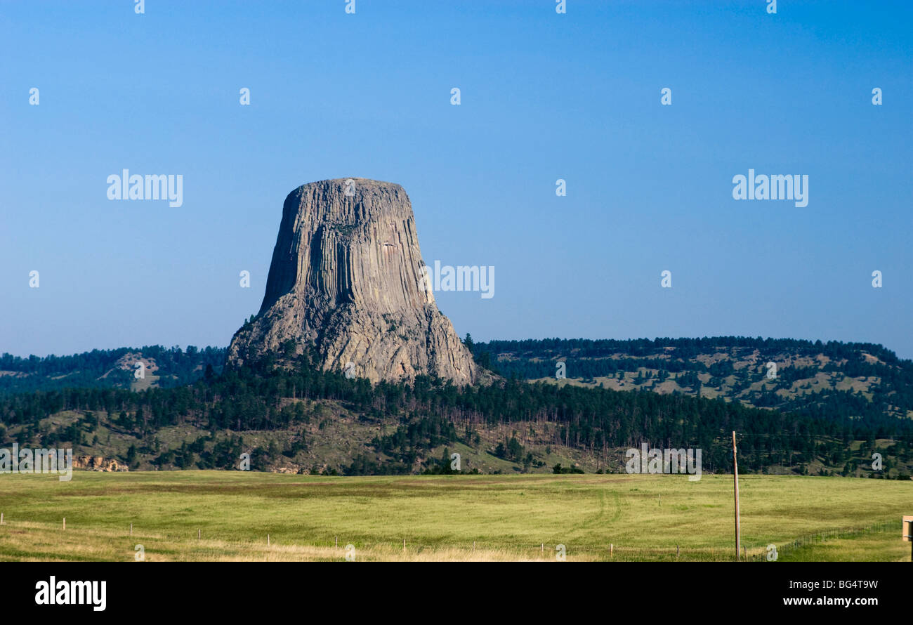 Devils Tower National Monument Stock Photo - Alamy