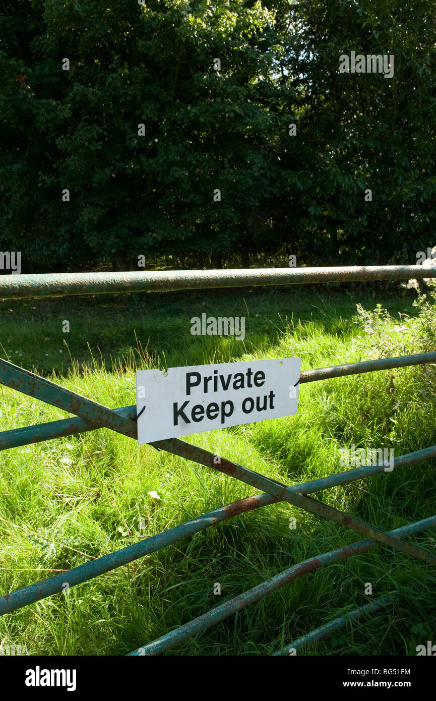 Private Property sign Stock Photo