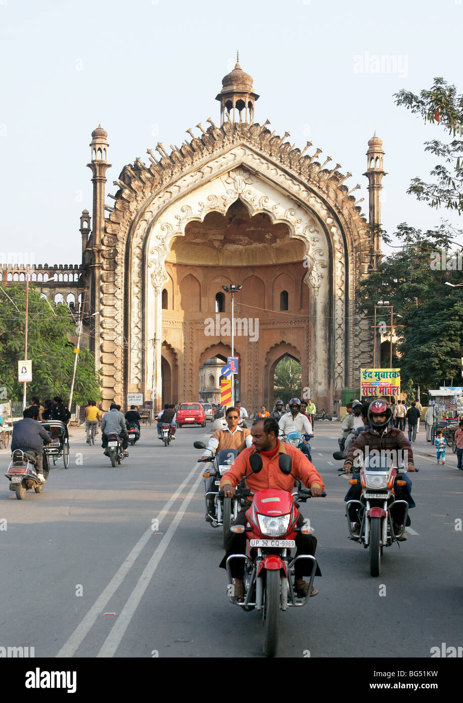 Rumi Gate in Lucknow, Uttar Pradesh, India Stock Photo