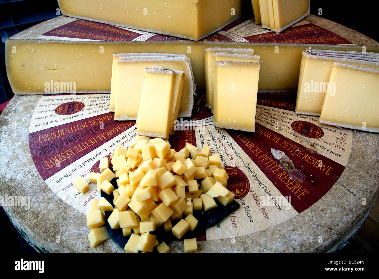 Compte cheese in Jubilee Market, London Stock Photo - Alamy