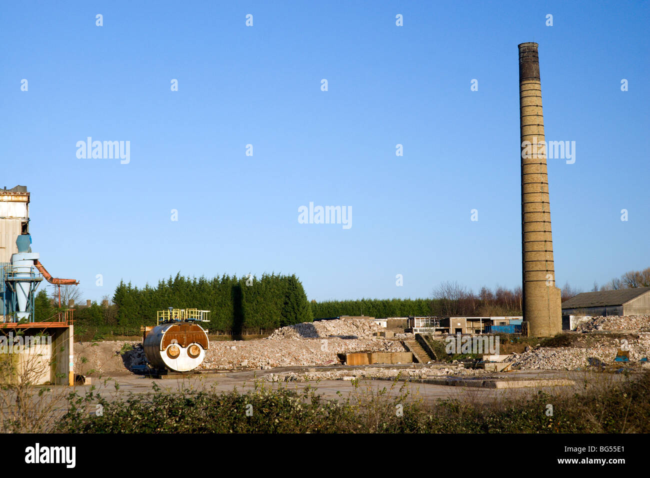 remains of st regis papermill caldicot monmouthshire south wales Stock Photo Alamy