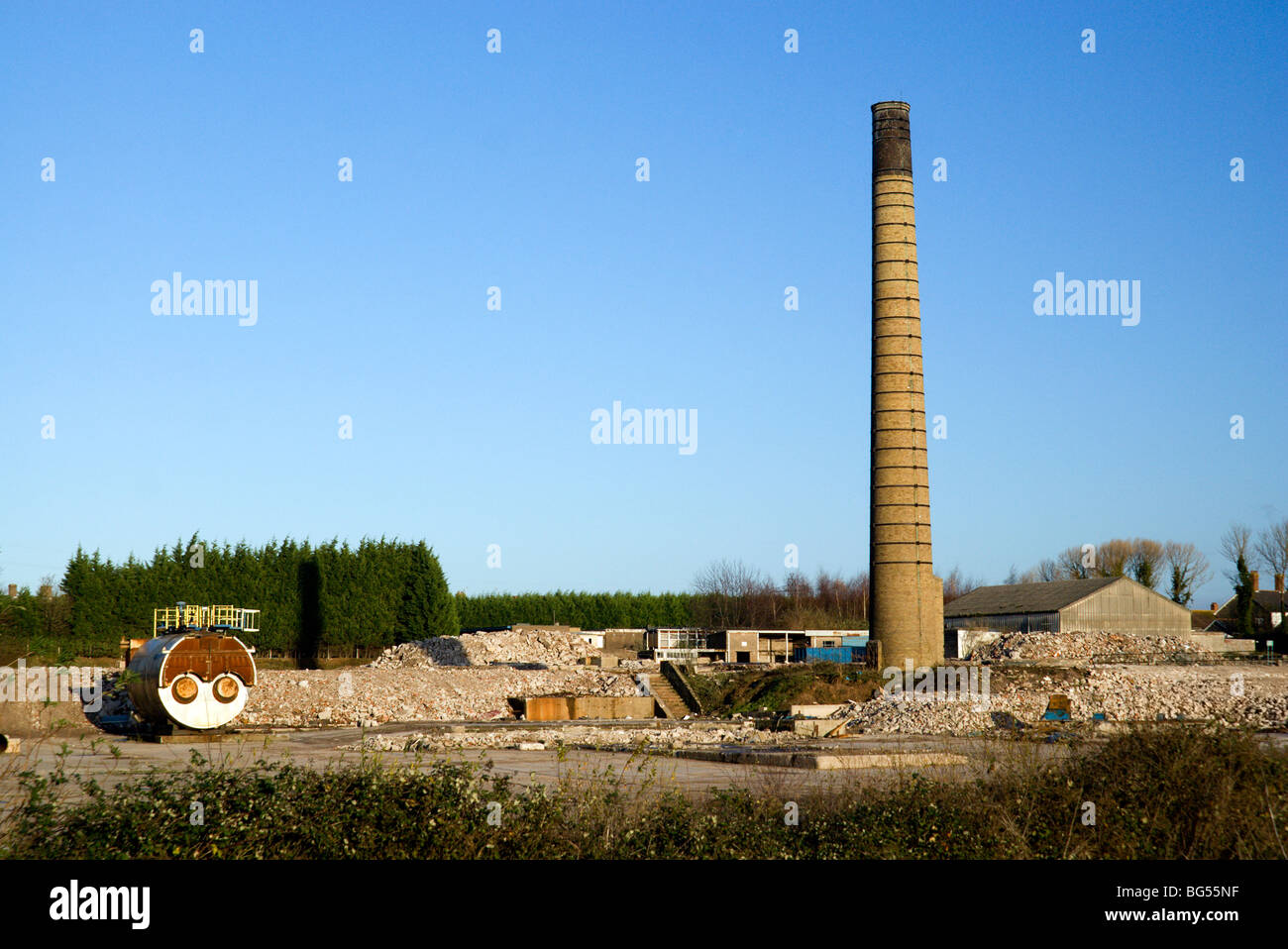 remains of st regis papermill caldicot monmouthshire south wales Stock Photo Alamy