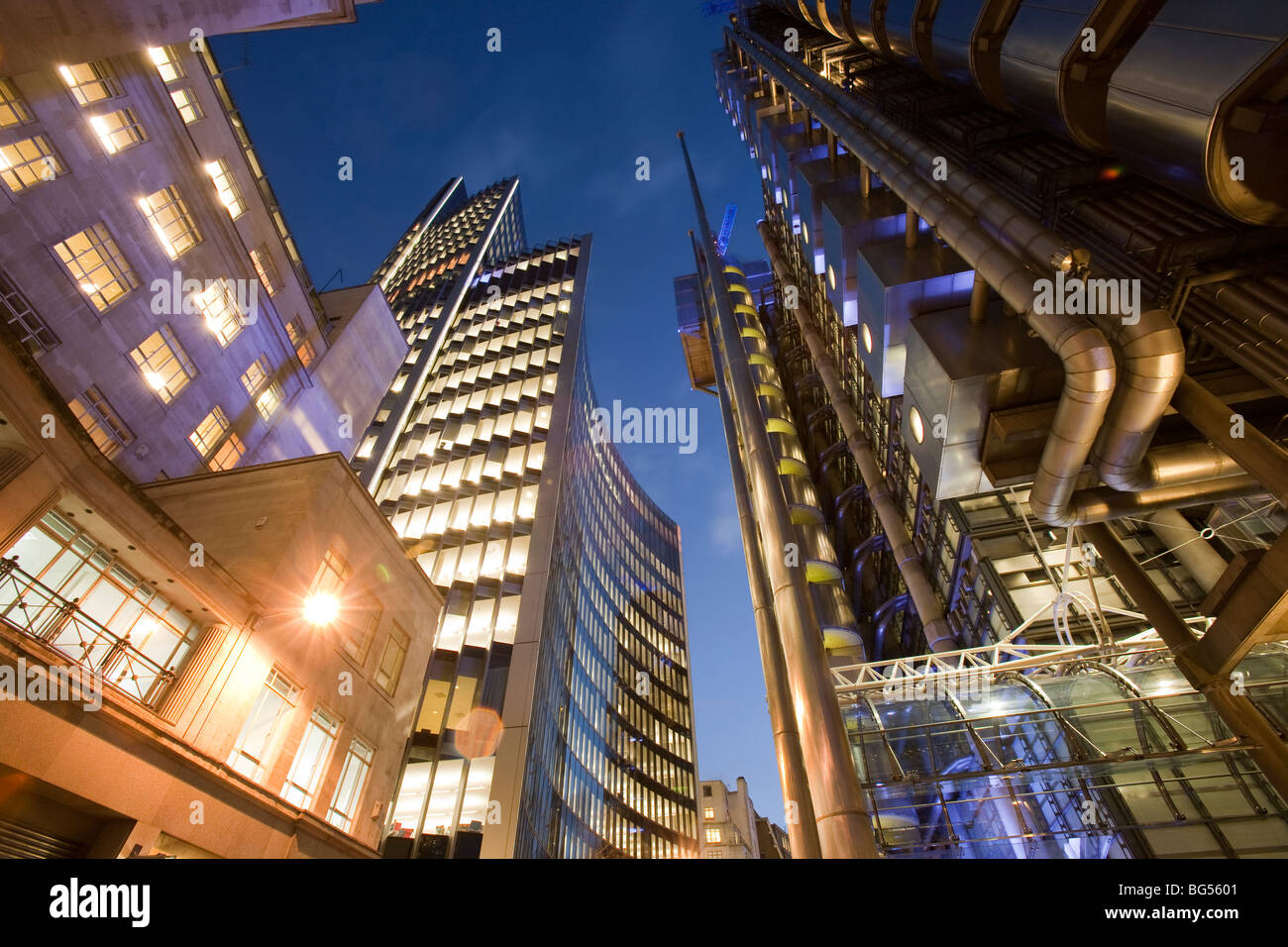 The Lloyds insurance building in the City of London, UK. Stock Photo