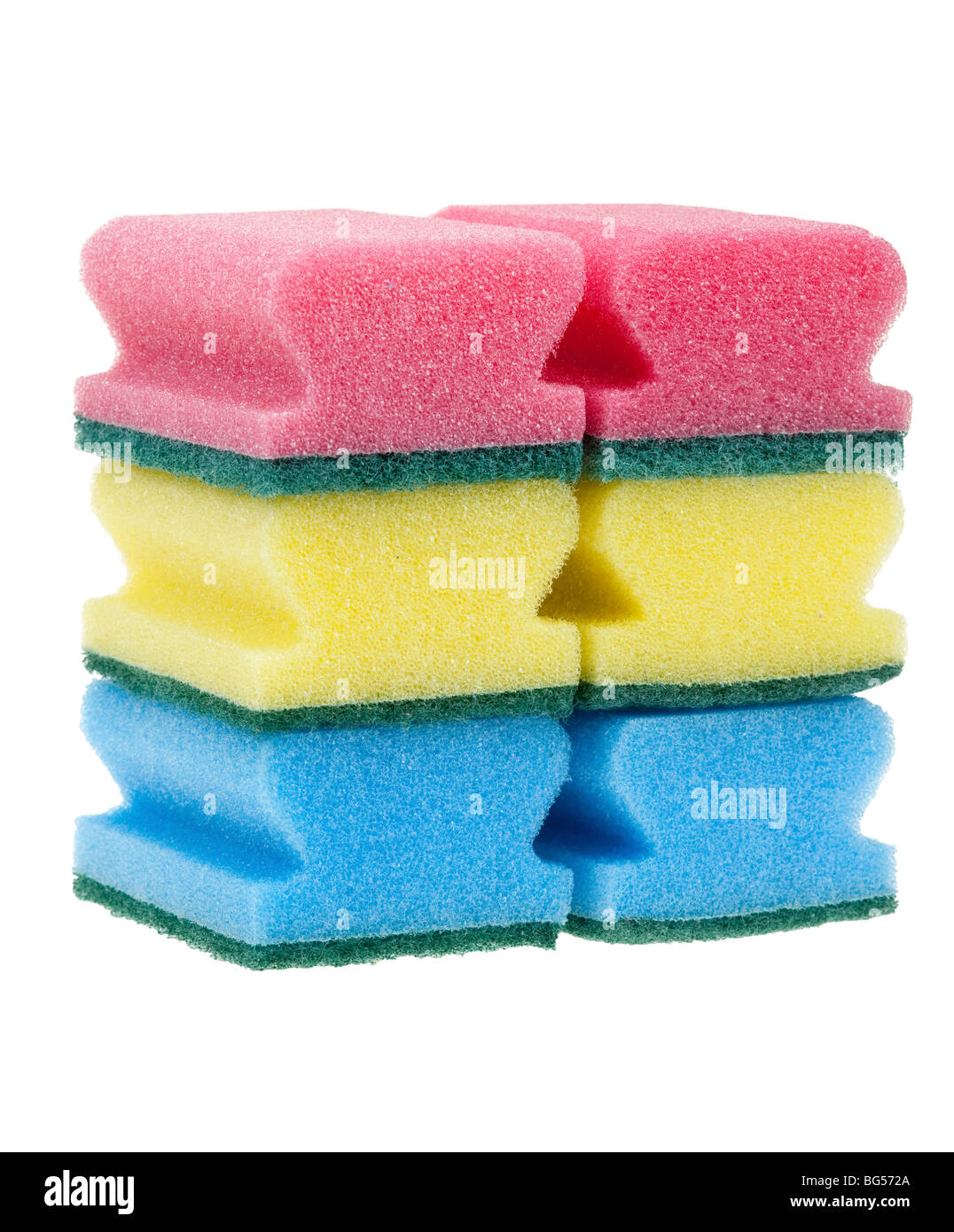 cleaning sponges isolated on a white background Stock Photo Alamy