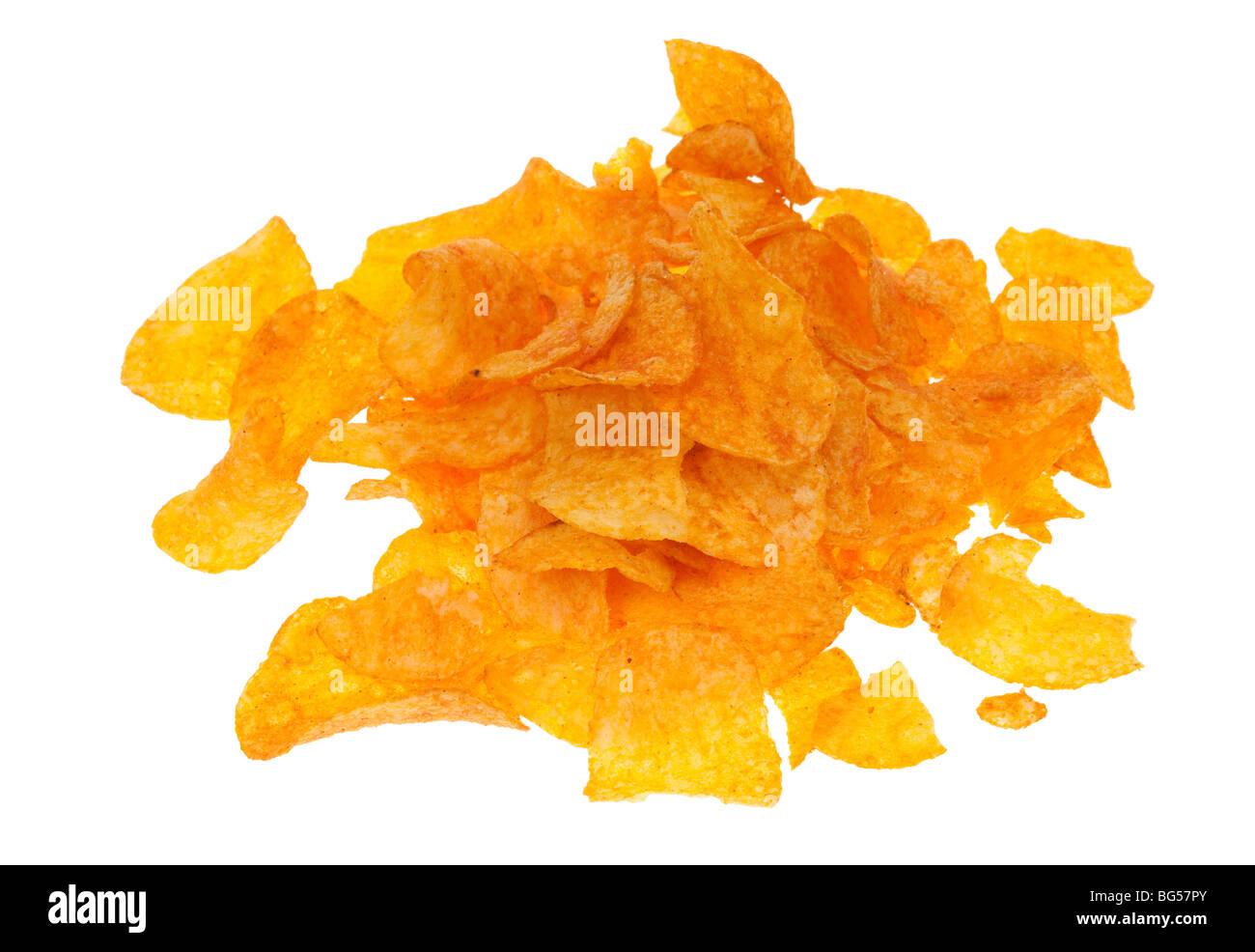 paprika chips isolated on a white background Stock Photo Alamy