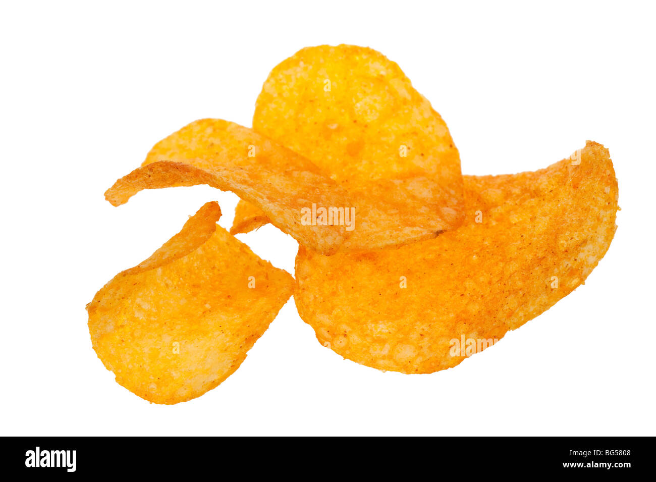 paprika chips isolated on a white background Stock Photo Alamy