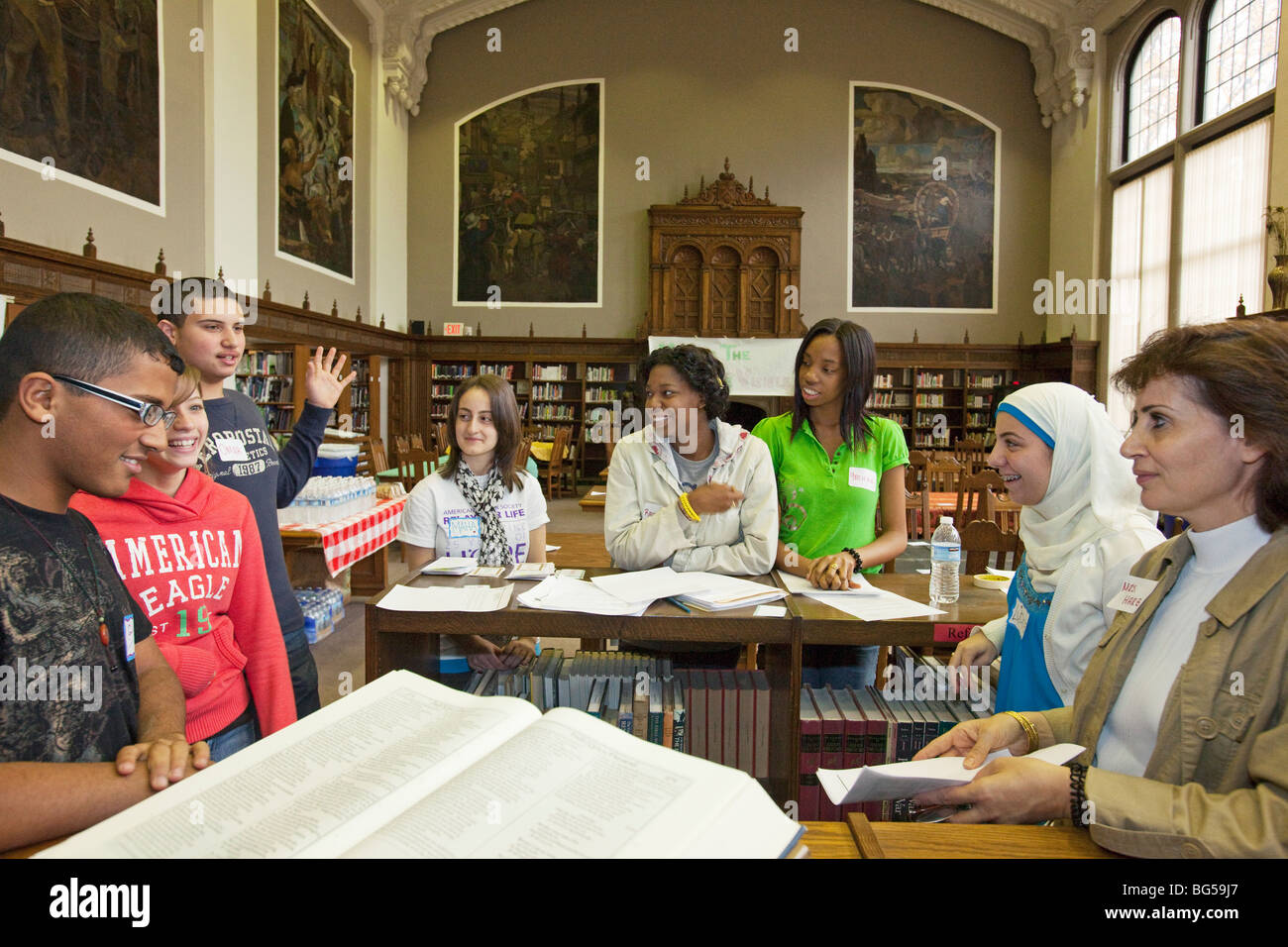 Mix It Up Day promotes diversity at high school Stock Photo Alamy