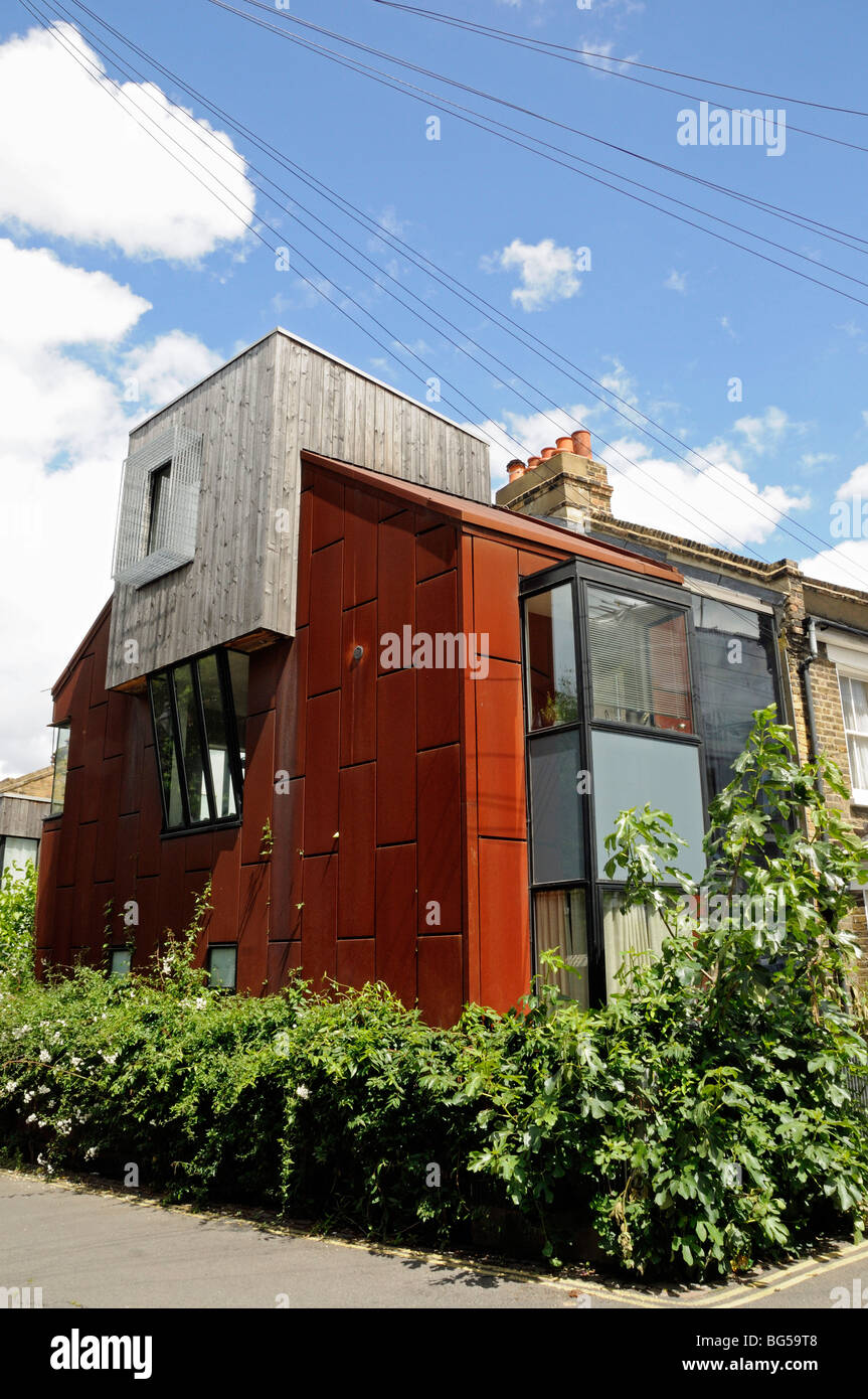 Cargo Fleet modern house in Whistler Street Highbury London England UK