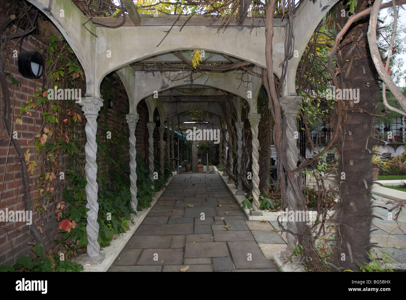 Kensington roof garden, Kensington High Street London UK Stock Photo