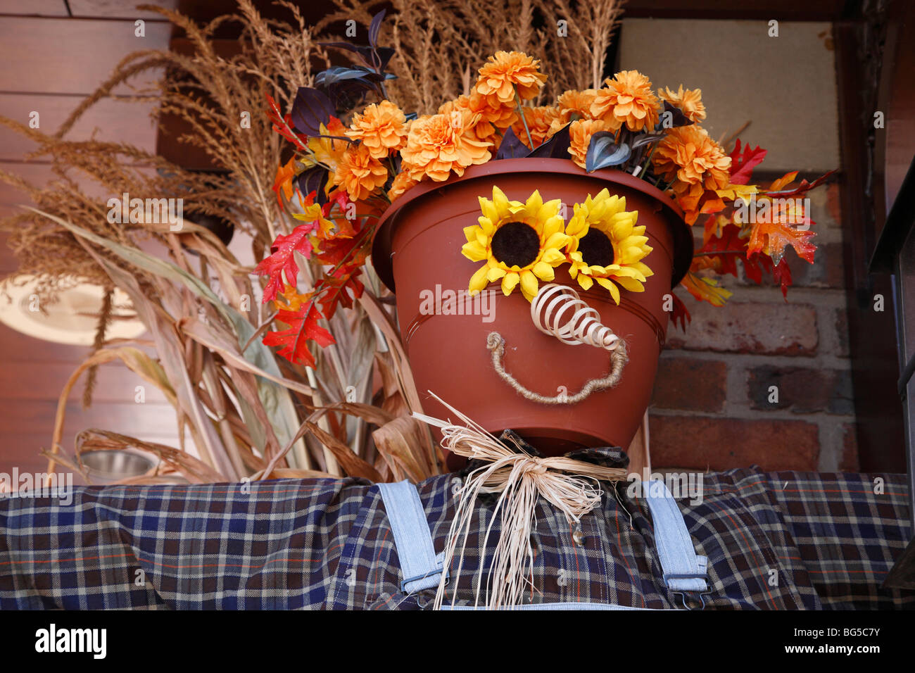 Halloween decorations in Gatlinburg Tennessee USA on street outside